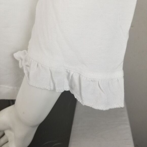 Weatherproof White Ruffled Button Up Panel Blouse - Picture 7 of 8